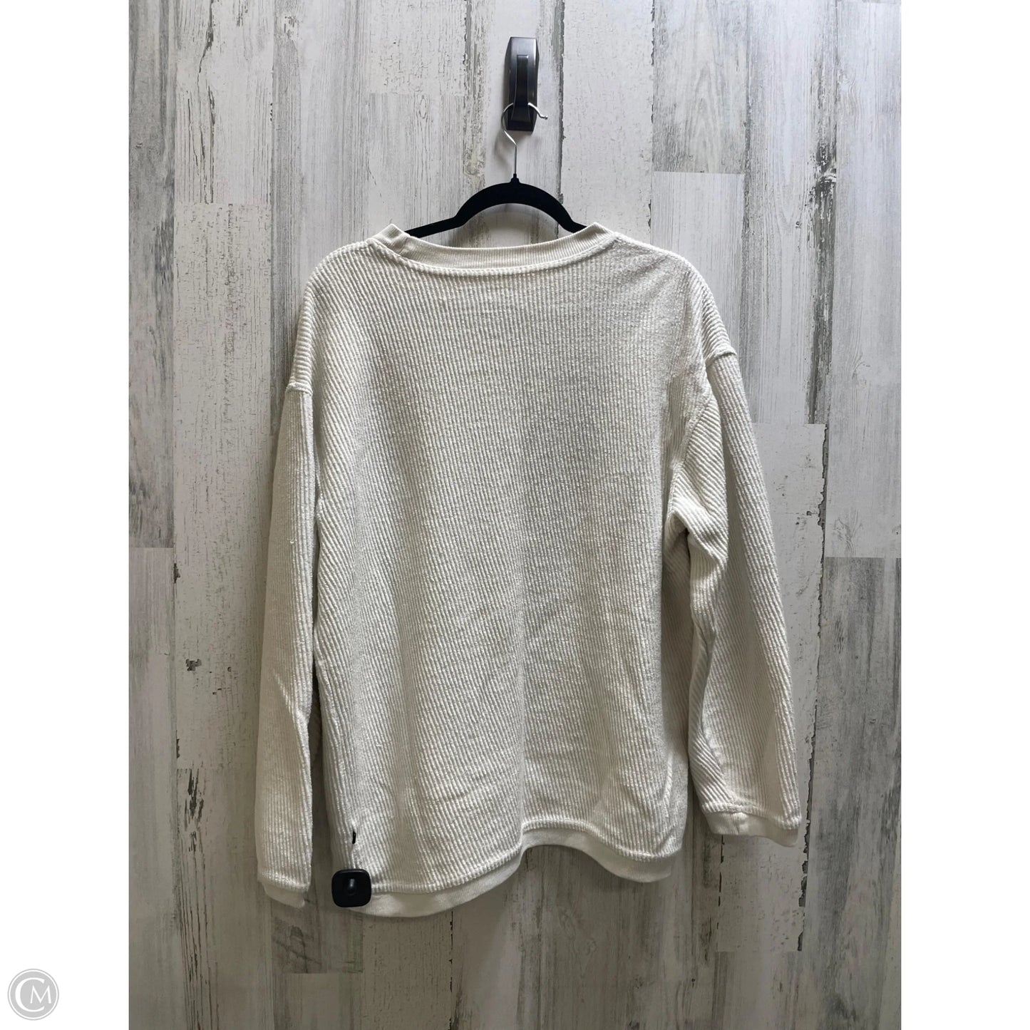 Sweatshirt Crewneck By Clothes Mentor In Cream, Size: Xl