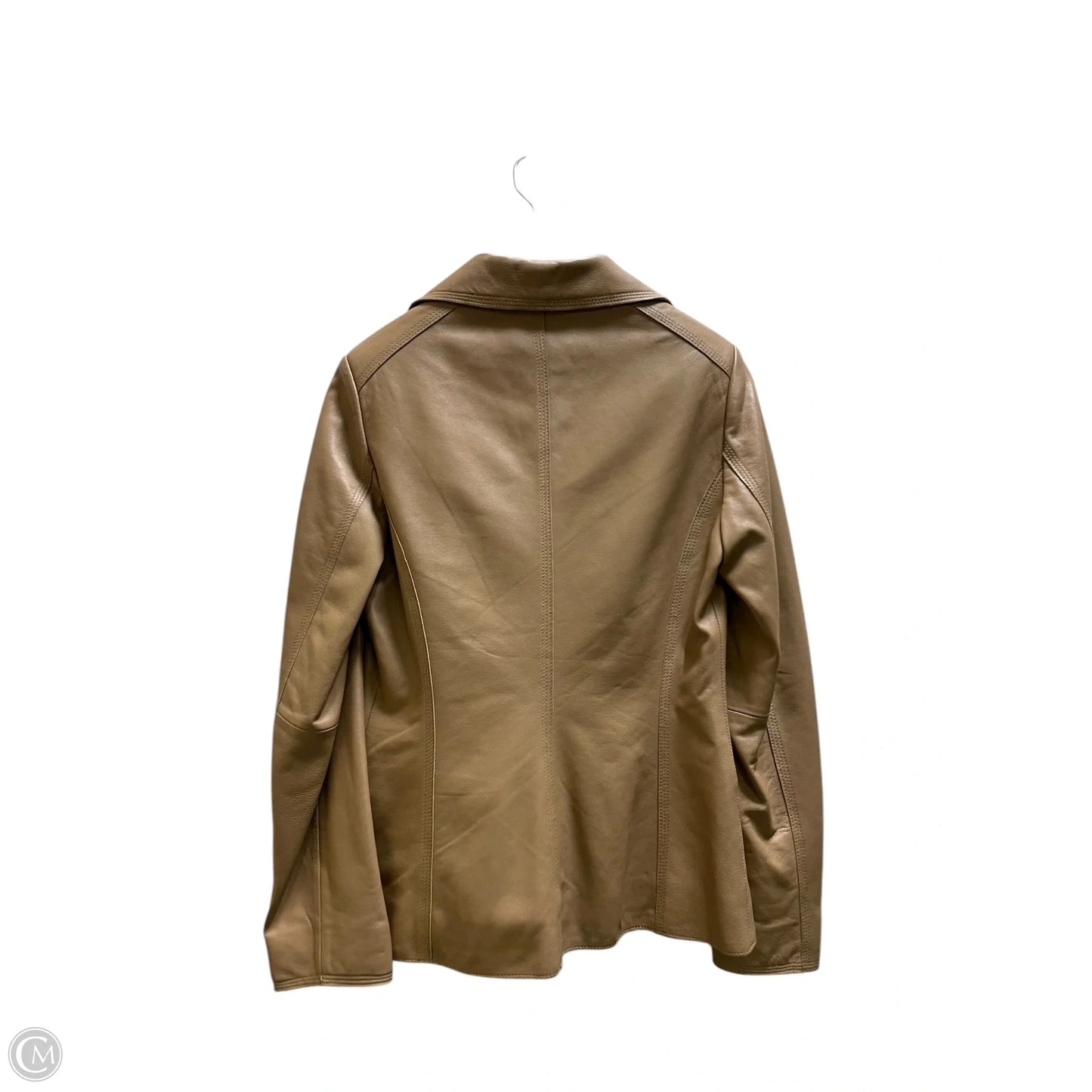 Jacket Moto Leather By Mng In Brown, Size: M