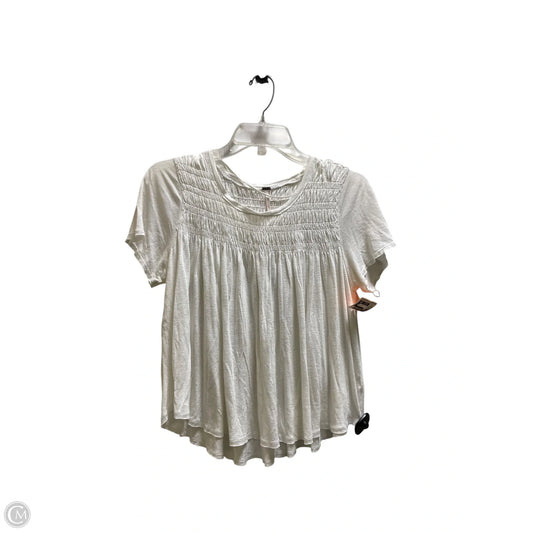 Top Short Sleeve By Free People In White, Size: S