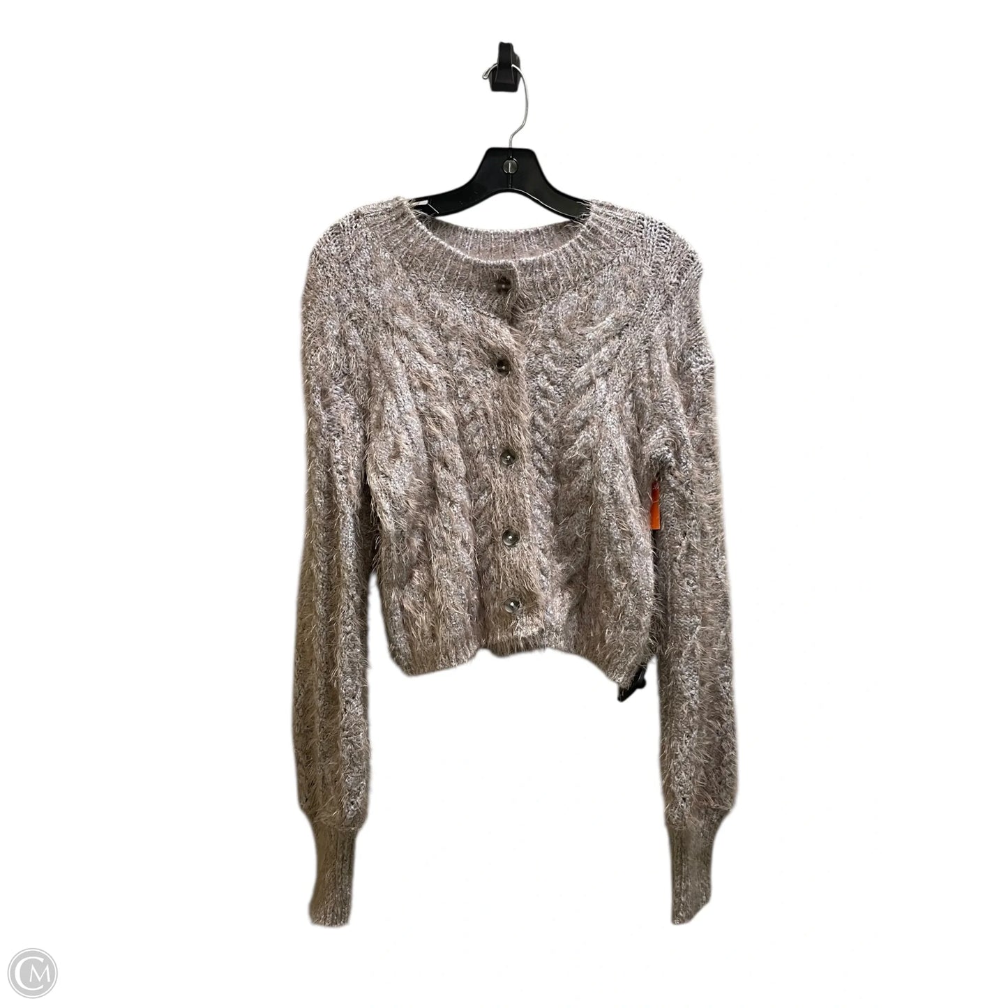 Sweater Cardigan By Free People In Tan, Size: M