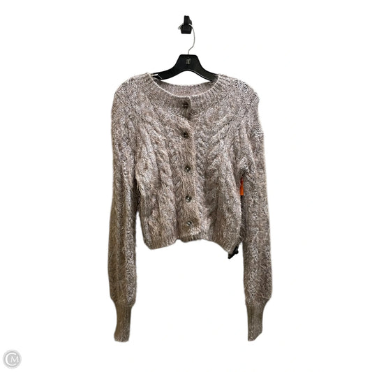 Sweater Cardigan By Free People In Tan, Size: M