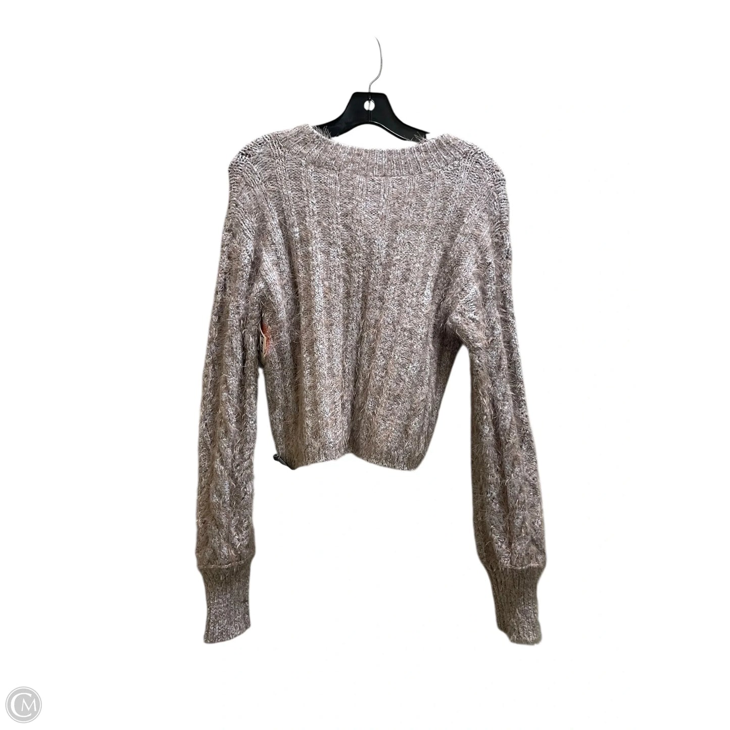 Sweater Cardigan By Free People In Tan, Size: M