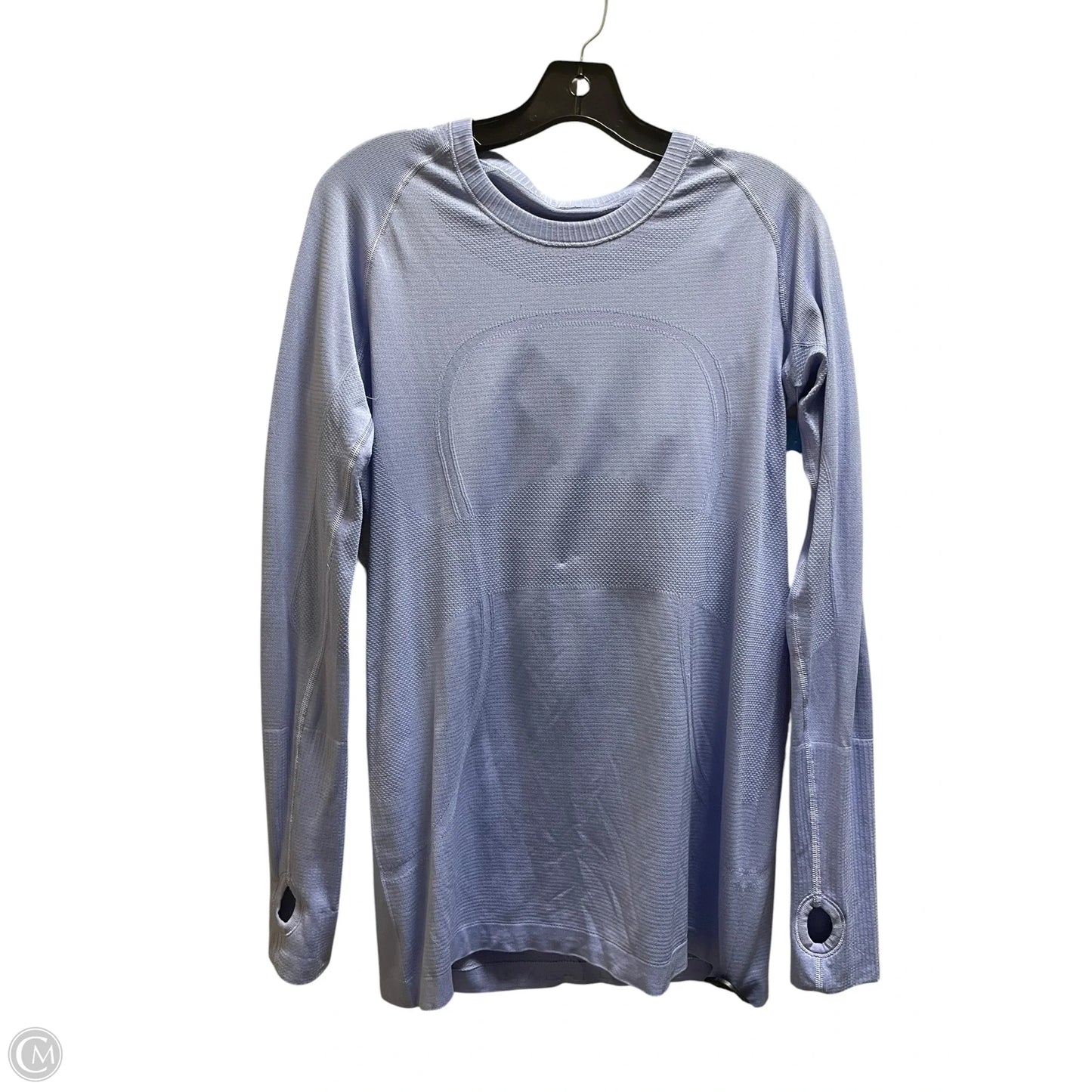 Athletic Top Long Sleeve Collar By Lululemon In Purple, Size: 12