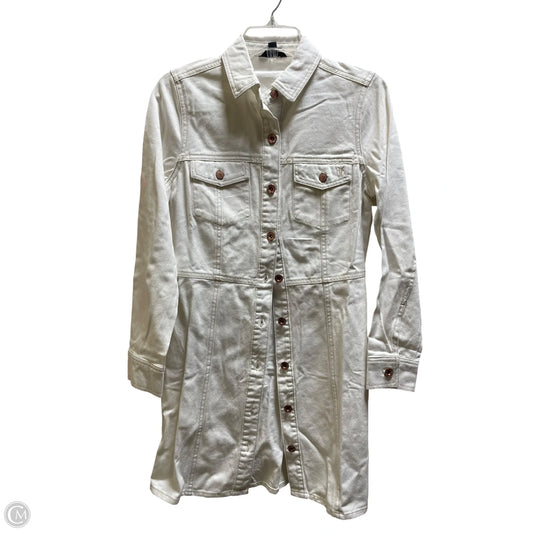 Dress Designer By Frye In White Denim, Size: Xs