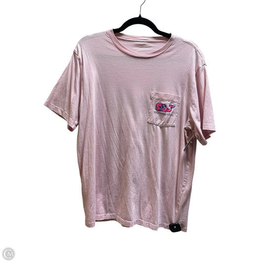 Top Short Sleeve By Vineyard Vines In Pink, Size: M
