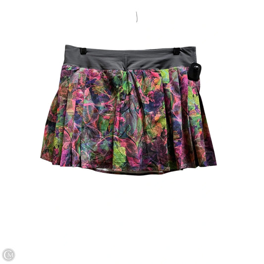 Athletic Skirt By Lululemon In Multi-colored, Size: 10
