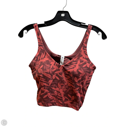 Athletic Bra By Lululemon In Pink, Size: 4