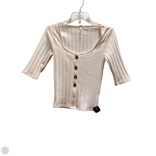 Top Short Sleeve By Free People In White, Size: S