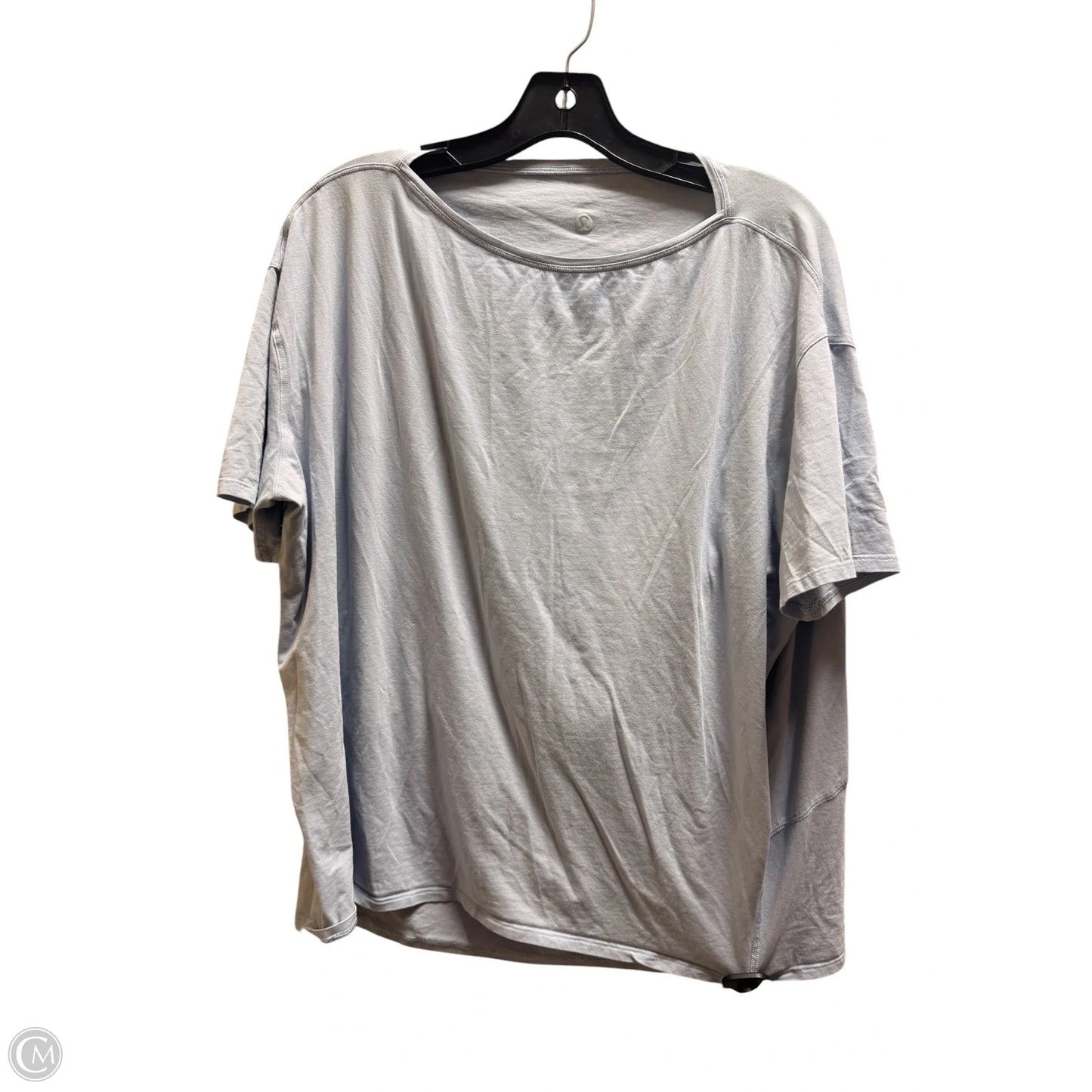 Top Short Sleeve By Lululemon In Blue, Size: Xl