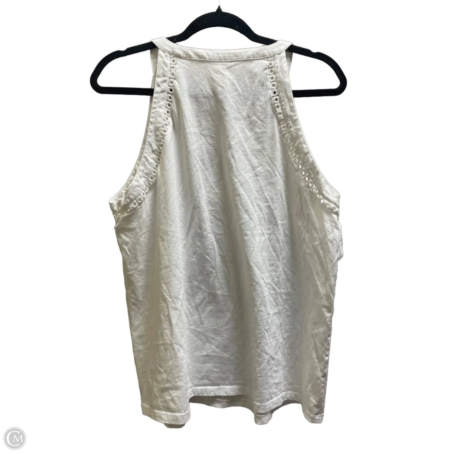 Top Sleeveless Designer By Lilly Pulitzer In White, Size: Xl
