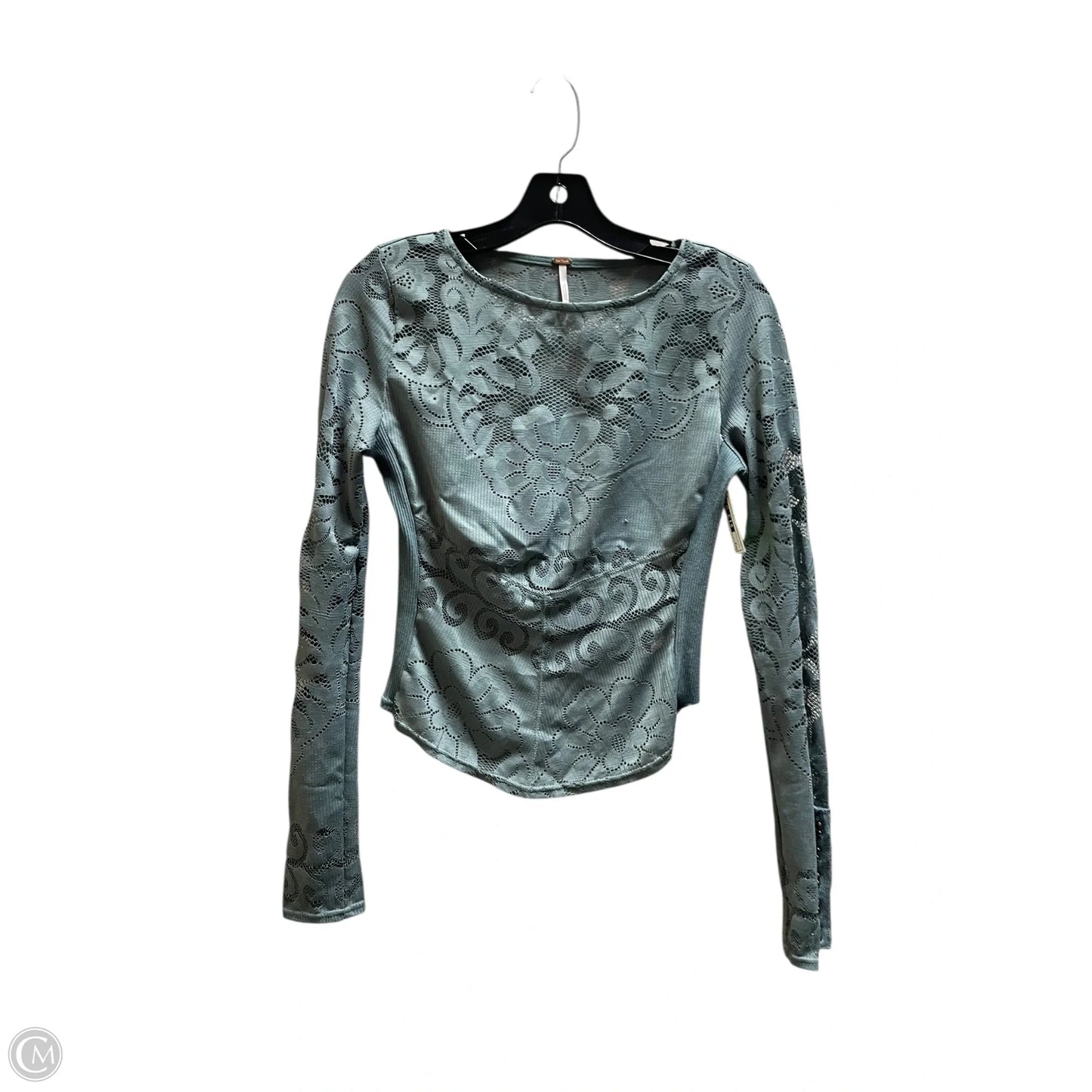Top Long Sleeve By Free People In Green, Size: S
