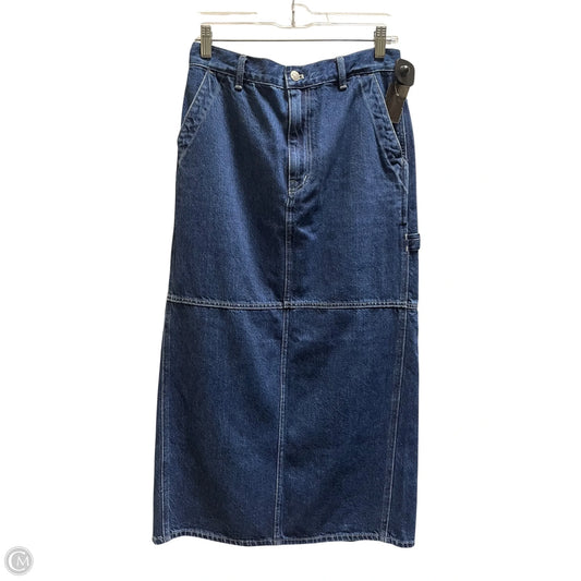 Skirt Maxi By Madewell In Blue Denim, Size: 4