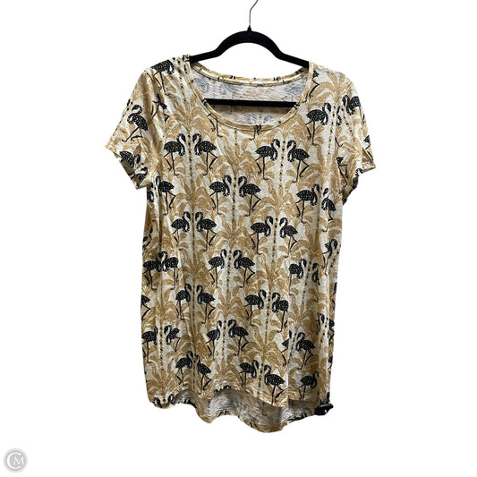 Top Short Sleeve Designer By Lilly Pulitzer In Multi-colored, Size: L
