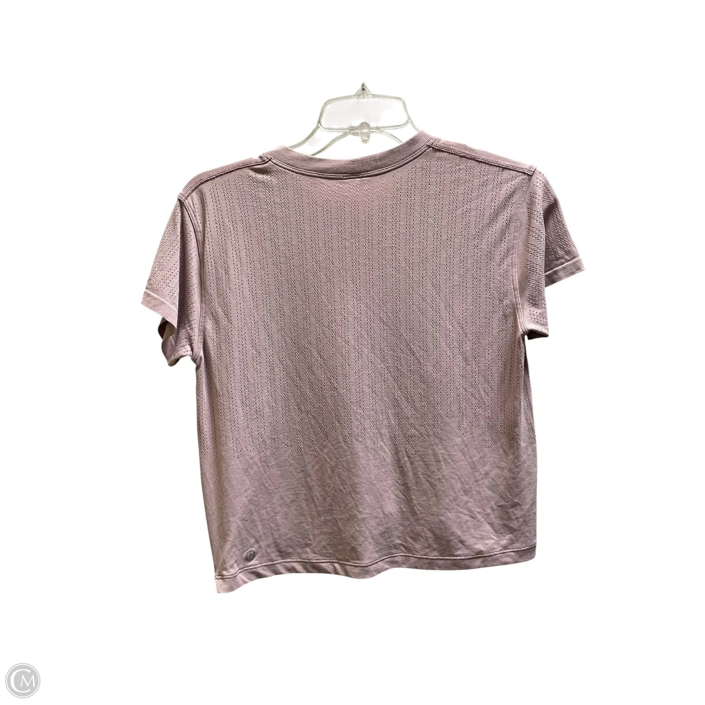 Athletic Top Short Sleeve By Lululemon In Pink, Size: S