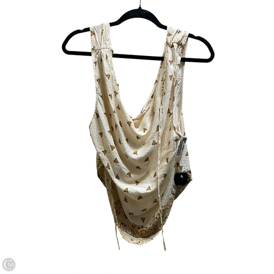 Top Sleeveless By Free People In Cream, Size: L