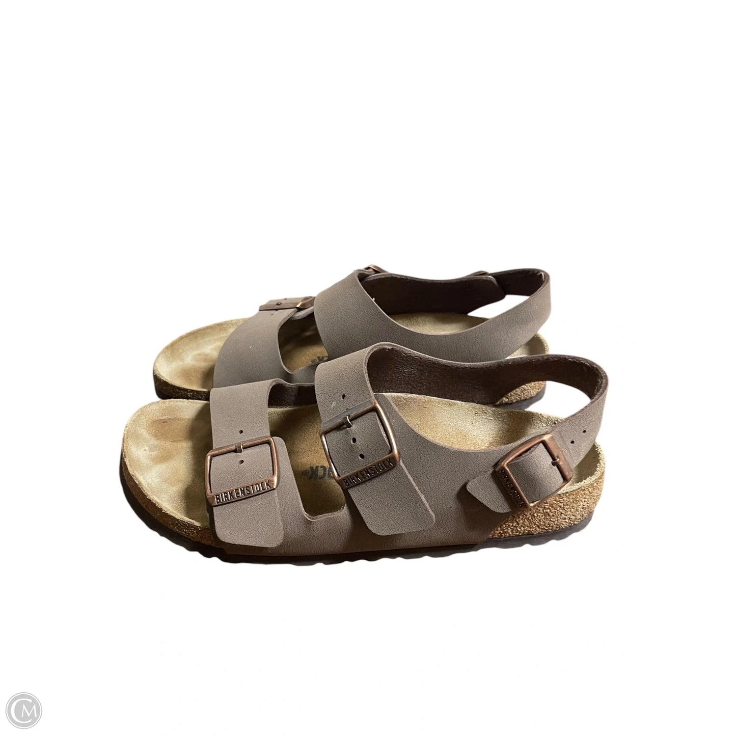 Sandals Flats By Birkenstock In Brown, Size: 9