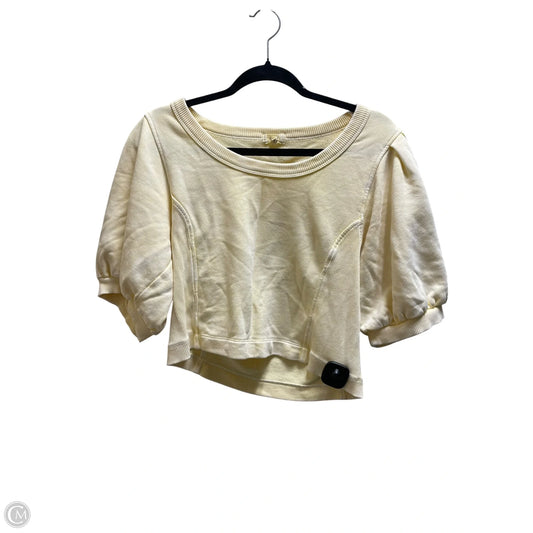 Top Short Sleeve By Aerie In Yellow, Size: M