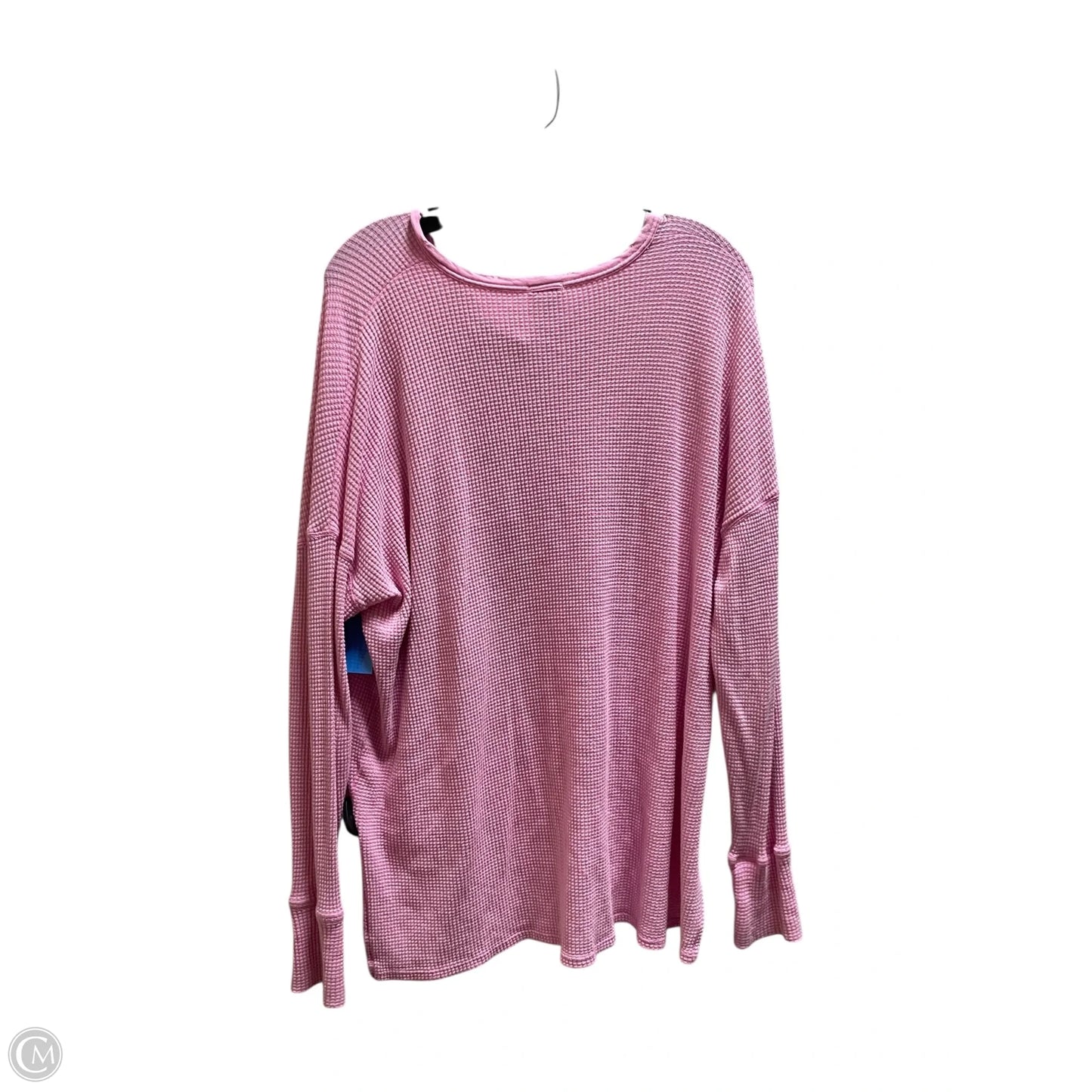 Top Long Sleeve By Offline By Aerie In Pink, Size: L