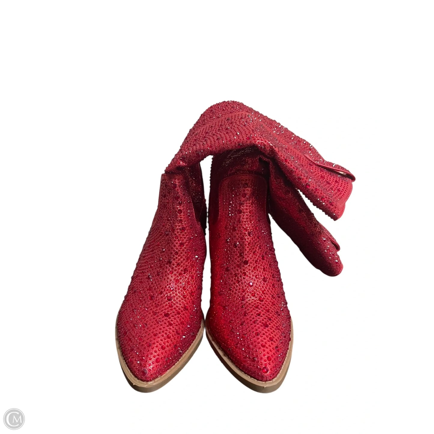 Boots Western By Forever In Red, Size: 6