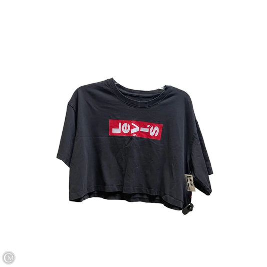 Top Short Sleeve By Levis In Black, Size: S