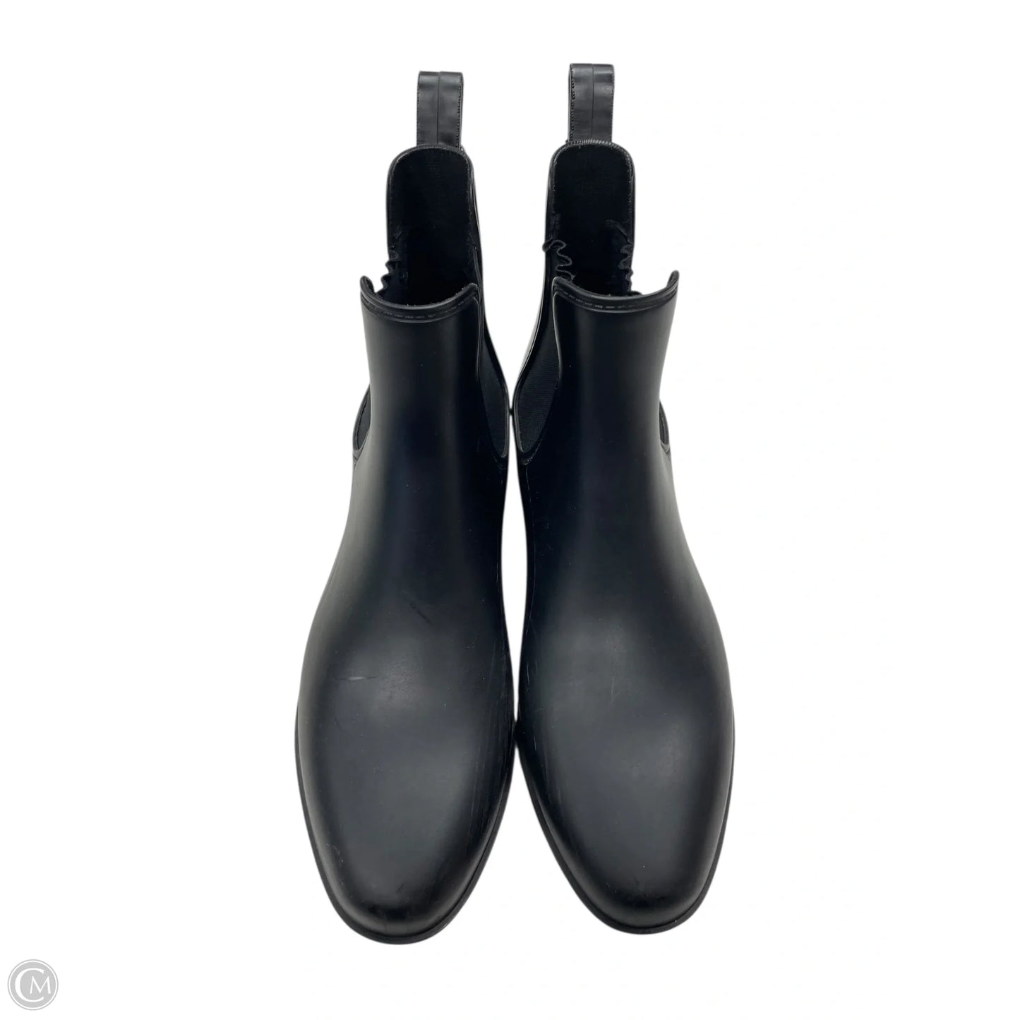 Boots Ankle Flats By Clothes Mentor In Black, Size: 10