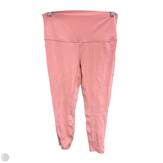 Athletic Leggings By Lululemon In Pink, Size: 10