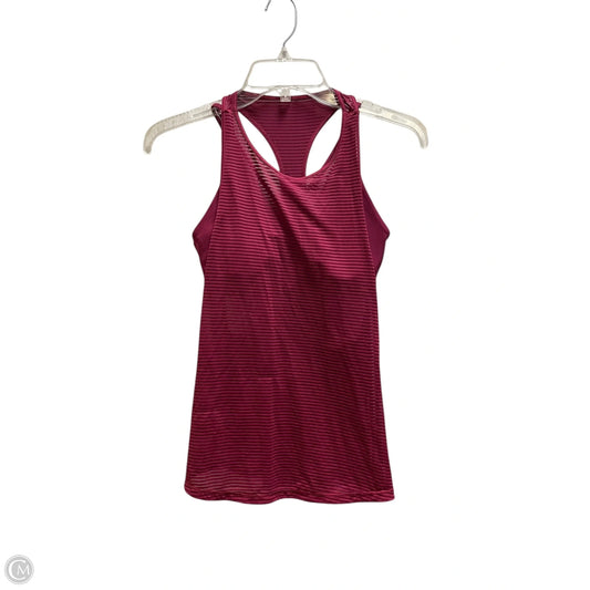 Athletic Tank Top By Lululemon In Maroon, Size: 4