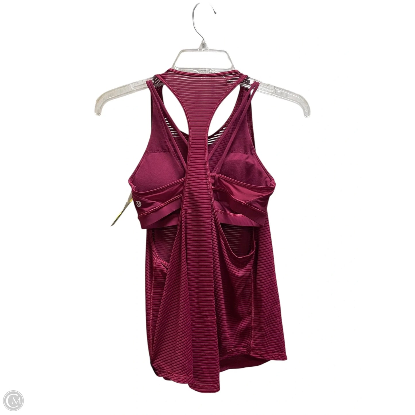 Athletic Tank Top By Lululemon In Maroon, Size: 4
