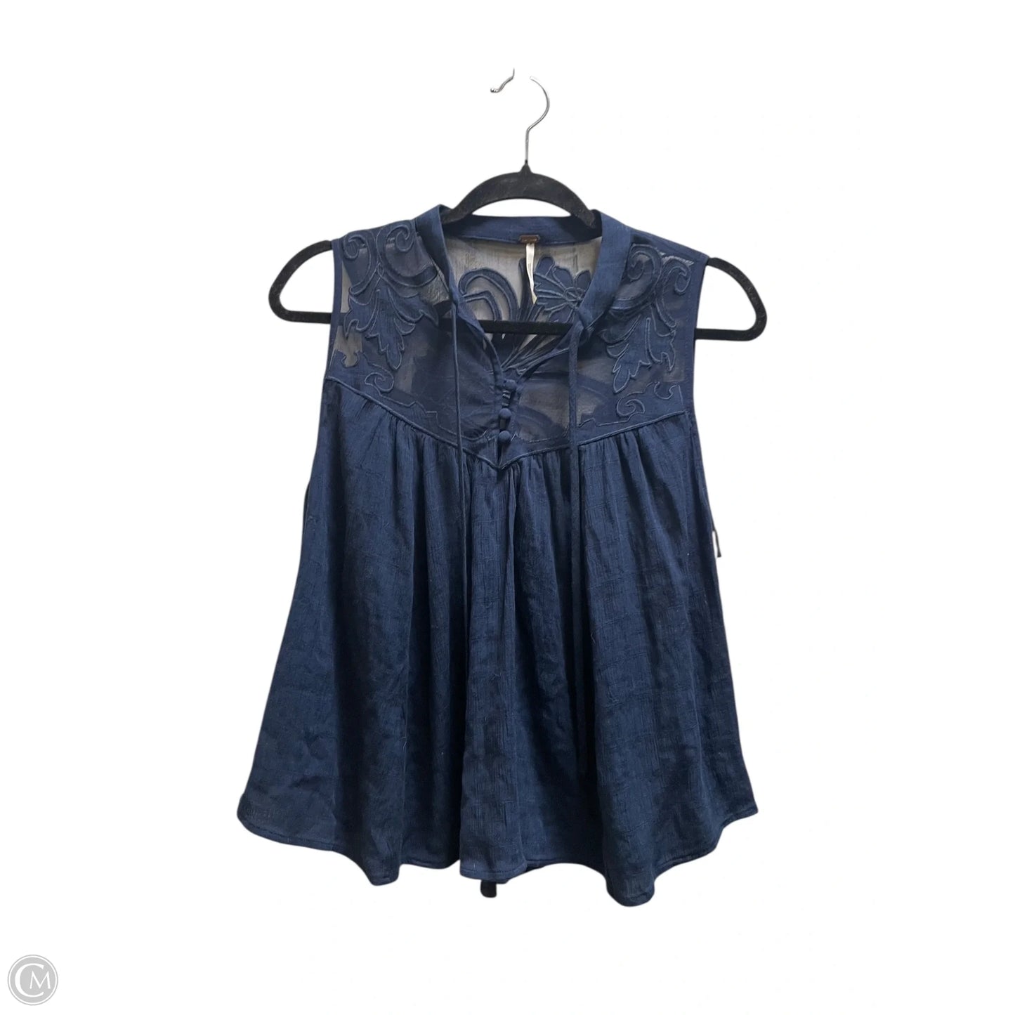 Top Sleeveless By Free People In Navy, Size: Xs