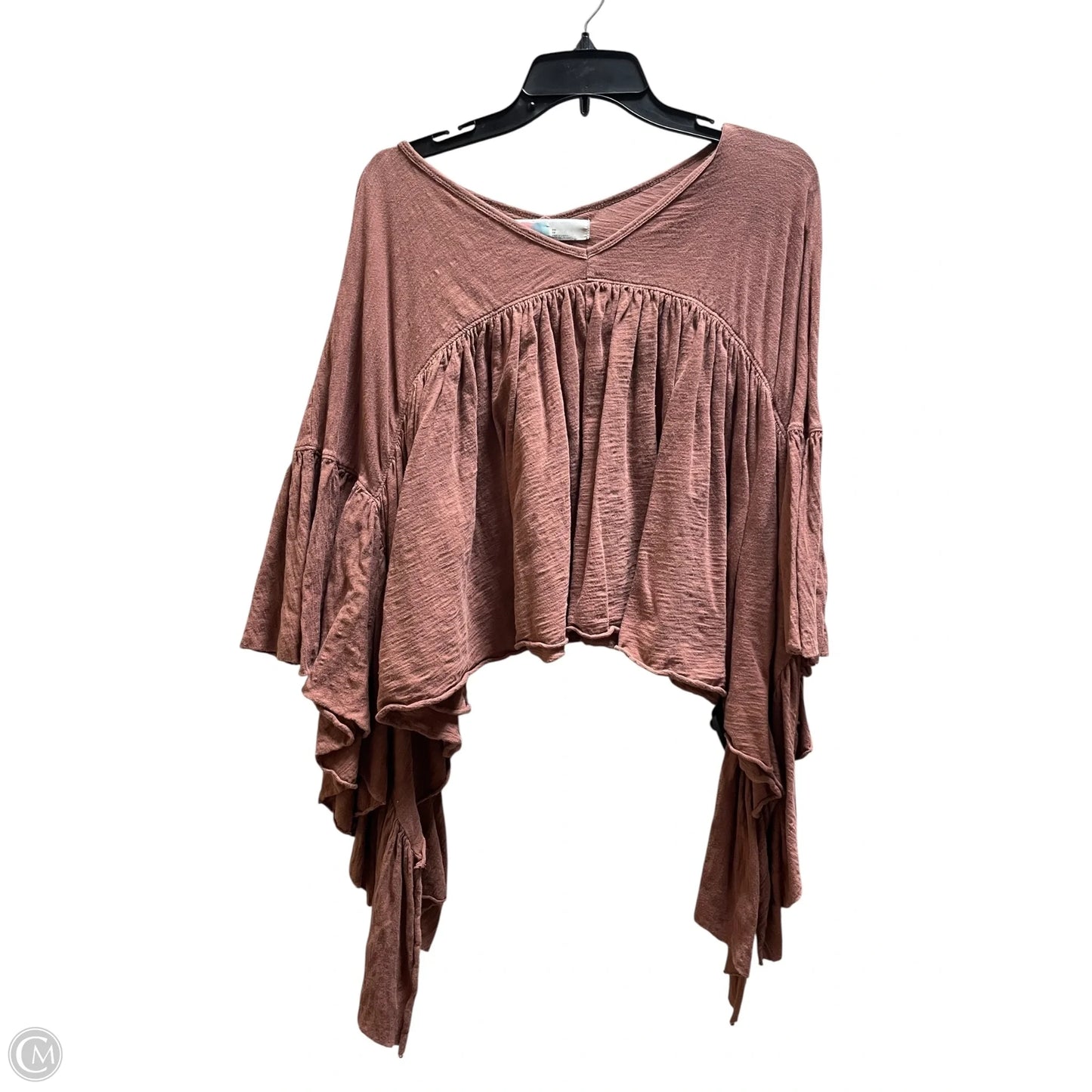 Top Short Sleeve By Free People In Orange, Size: Xs