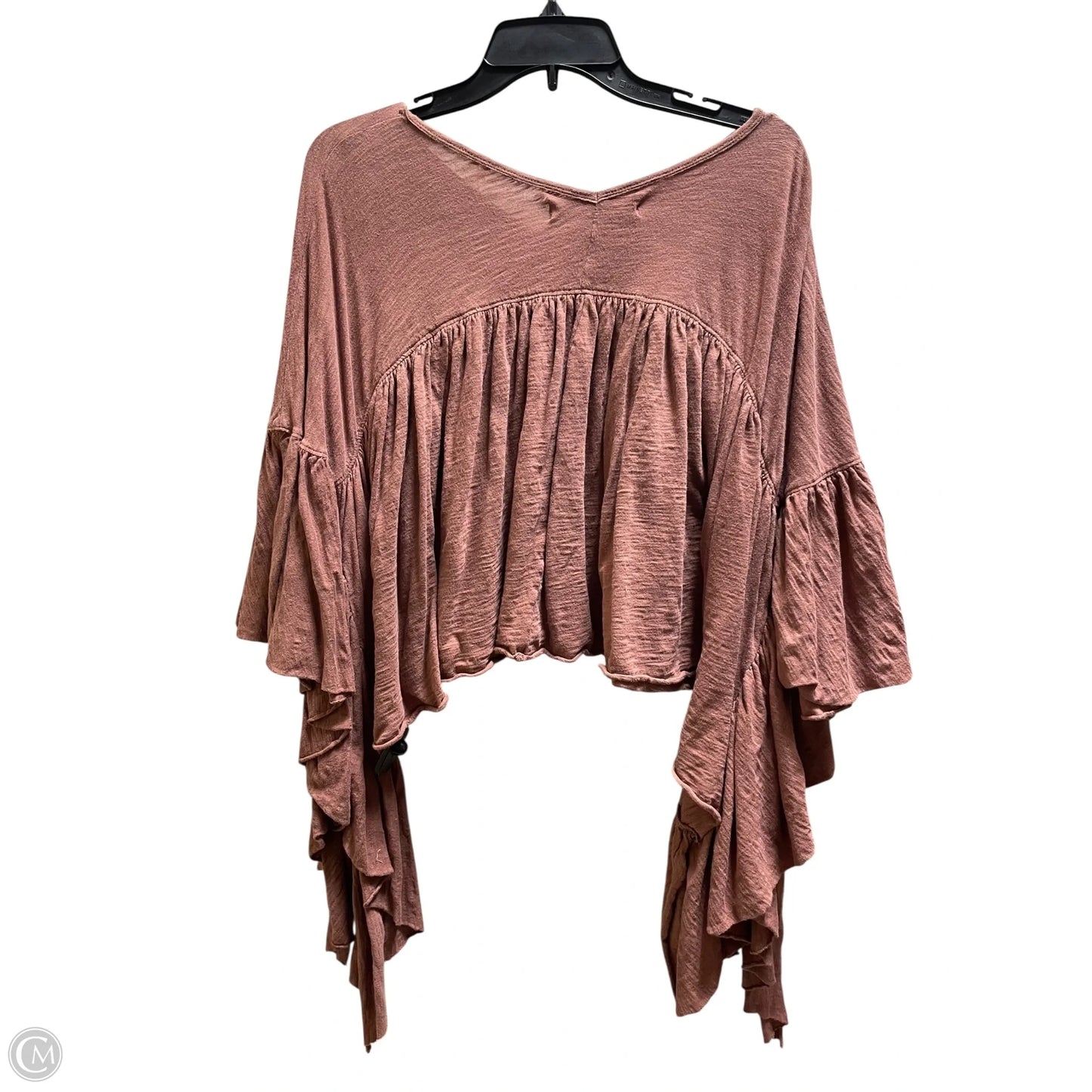 Top Short Sleeve By Free People In Orange, Size: Xs