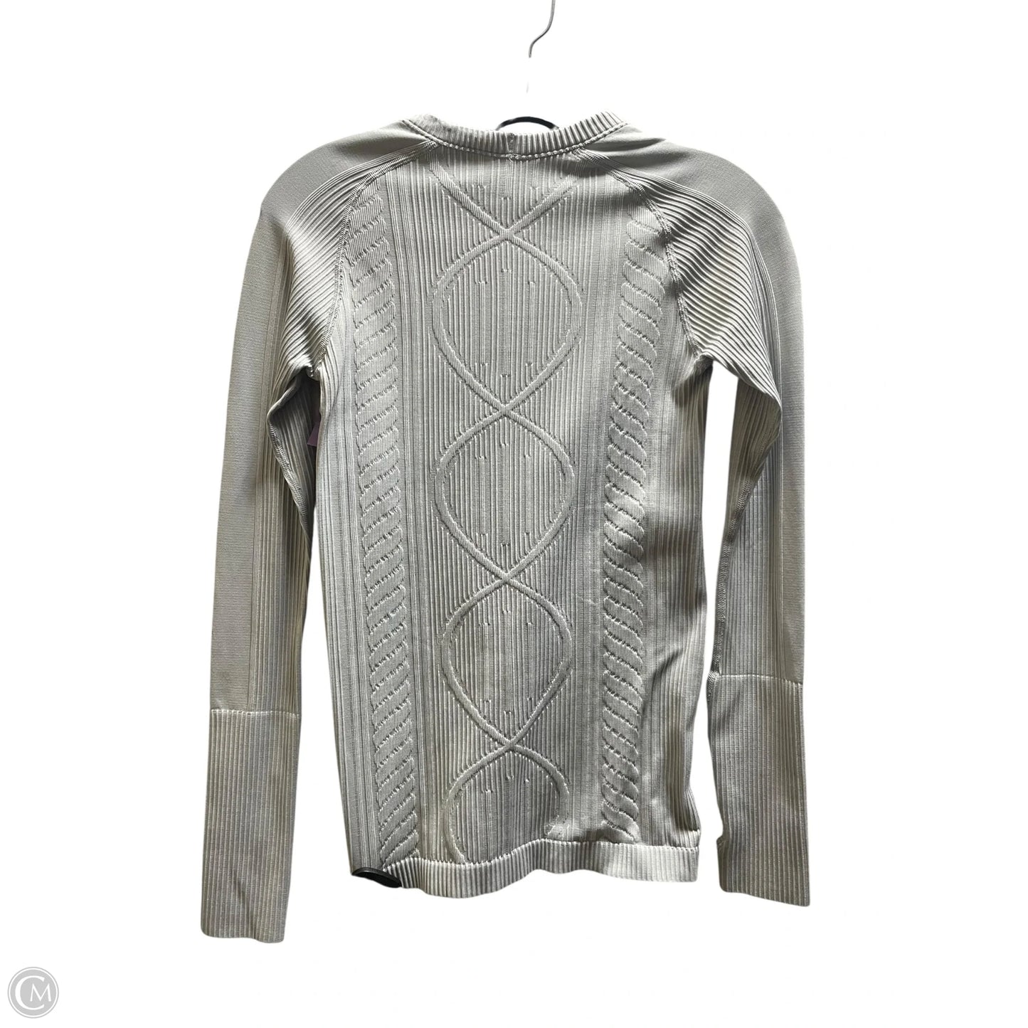 Athletic Top Long Sleeve Crewneck By Lululemon In Grey, Size: 2