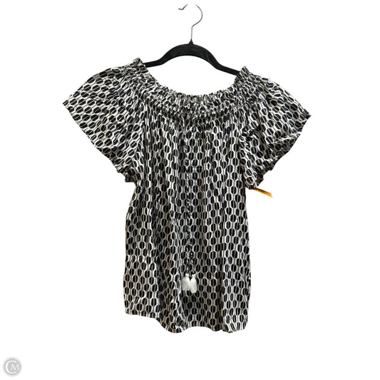 Top Short Sleeve Designer By Kate Spade In Black, Size: Xs