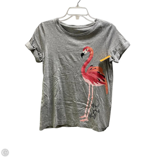 Top Short Sleeve Designer By Kate Spade In Grey, Size: Xs