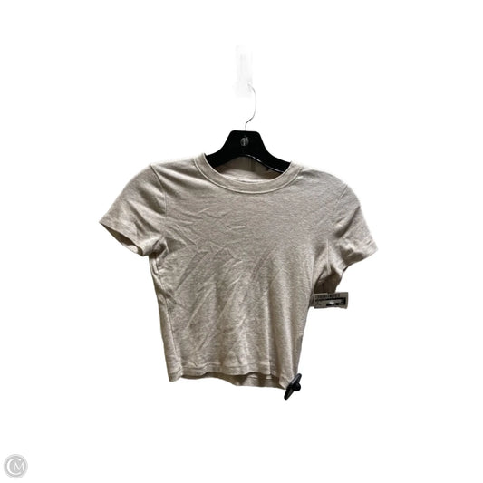 Top Short Sleeve By Hollister In Tan, Size: Xs