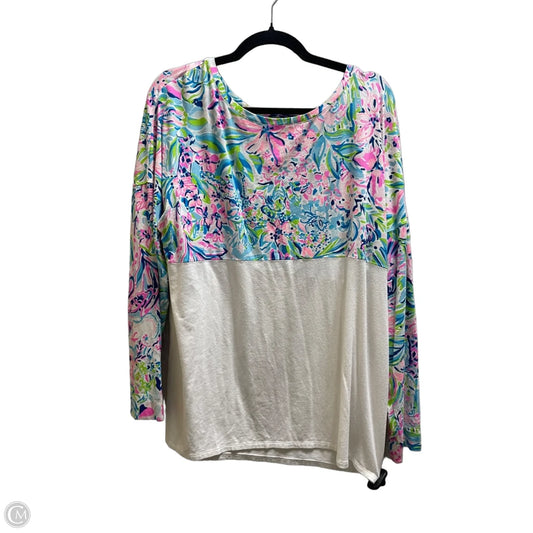 Top Long Sleeve Designer By Lilly Pulitzer In Floral Print, Size: Xl