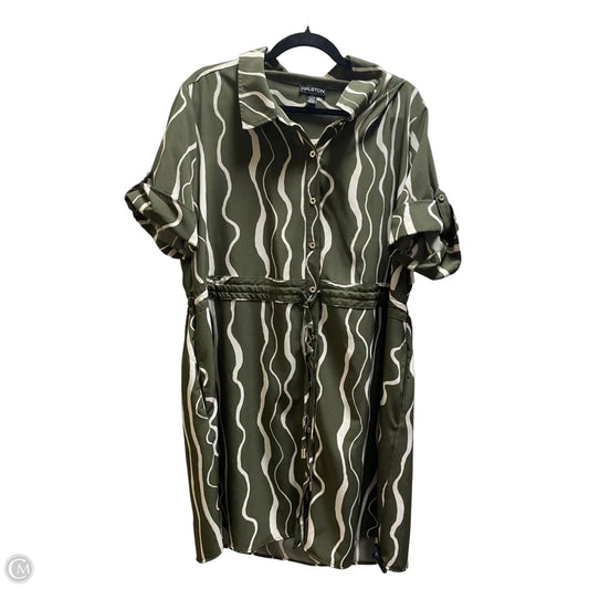 Dress Designer By Halston In Green, Size: 1x