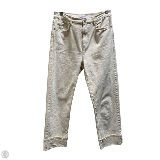 Jeans Straight By Loft In Cream, Size: 26