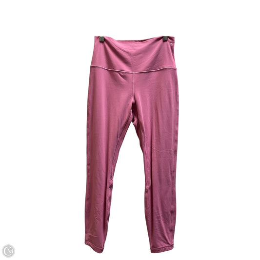 Athletic Leggings By Lululemon In Pink, Size: 8