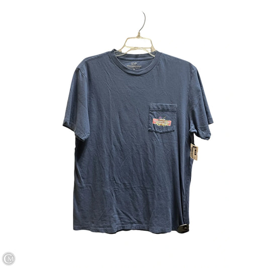 Top Short Sleeve By Vineyard Vines In Blue, Size: M