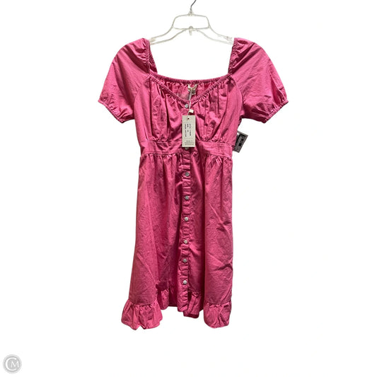 Dress Casual Short By Sim & Sam In Pink, Size: Xs