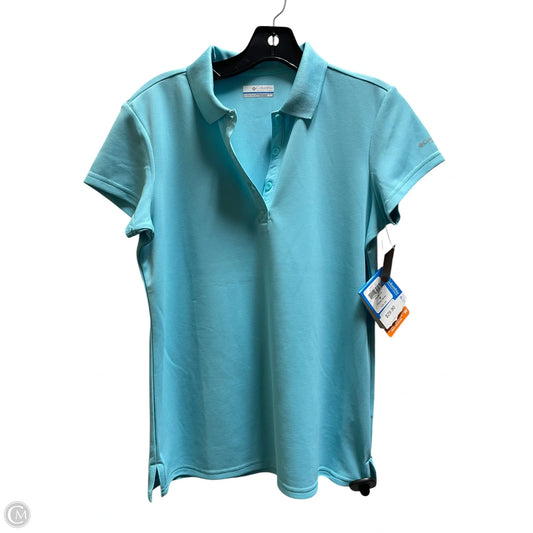 Top Short Sleeve By Columbia In Blue, Size: M