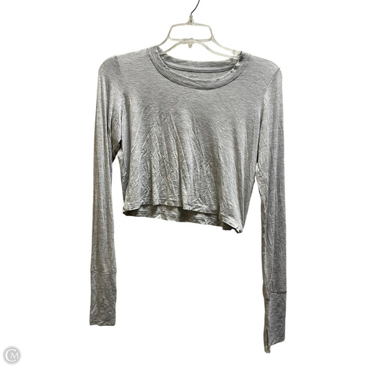 Top Long Sleeve By Aerie In Grey, Size: S