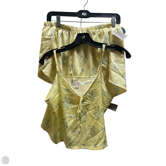Shorts Set By Colsie In Yellow, Size: M