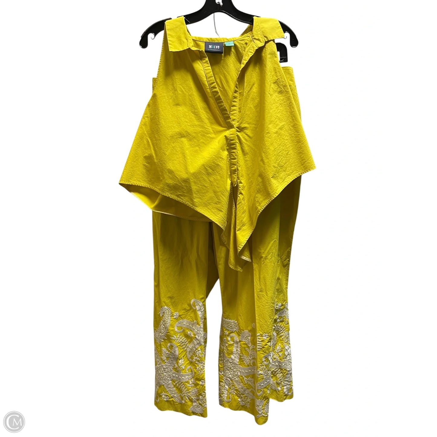 Pants Set 2pc By Maeve In Yellow, Size: 2x