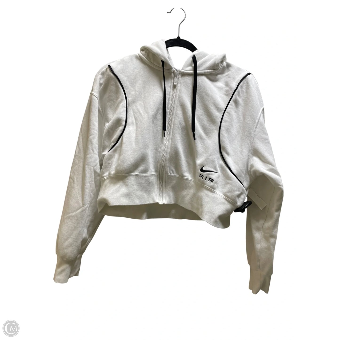 Athletic Jacket By Nike In White, Size: Xs