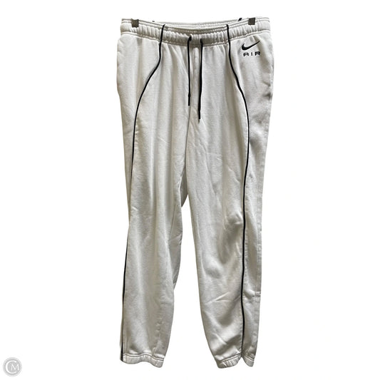 Athletic Pants By Nike In White, Size: M