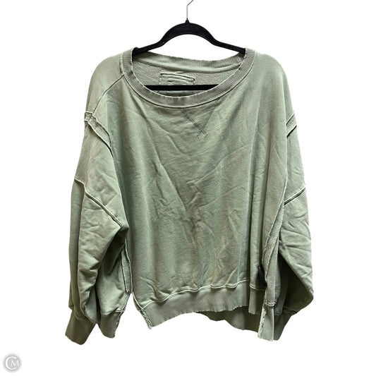 Sweatshirt Crewneck By American Eagle In Green, Size: S