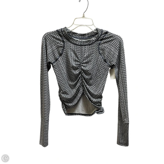 Athletic Top Long Sleeve Crewneck By Free People In Black, Size: Xs