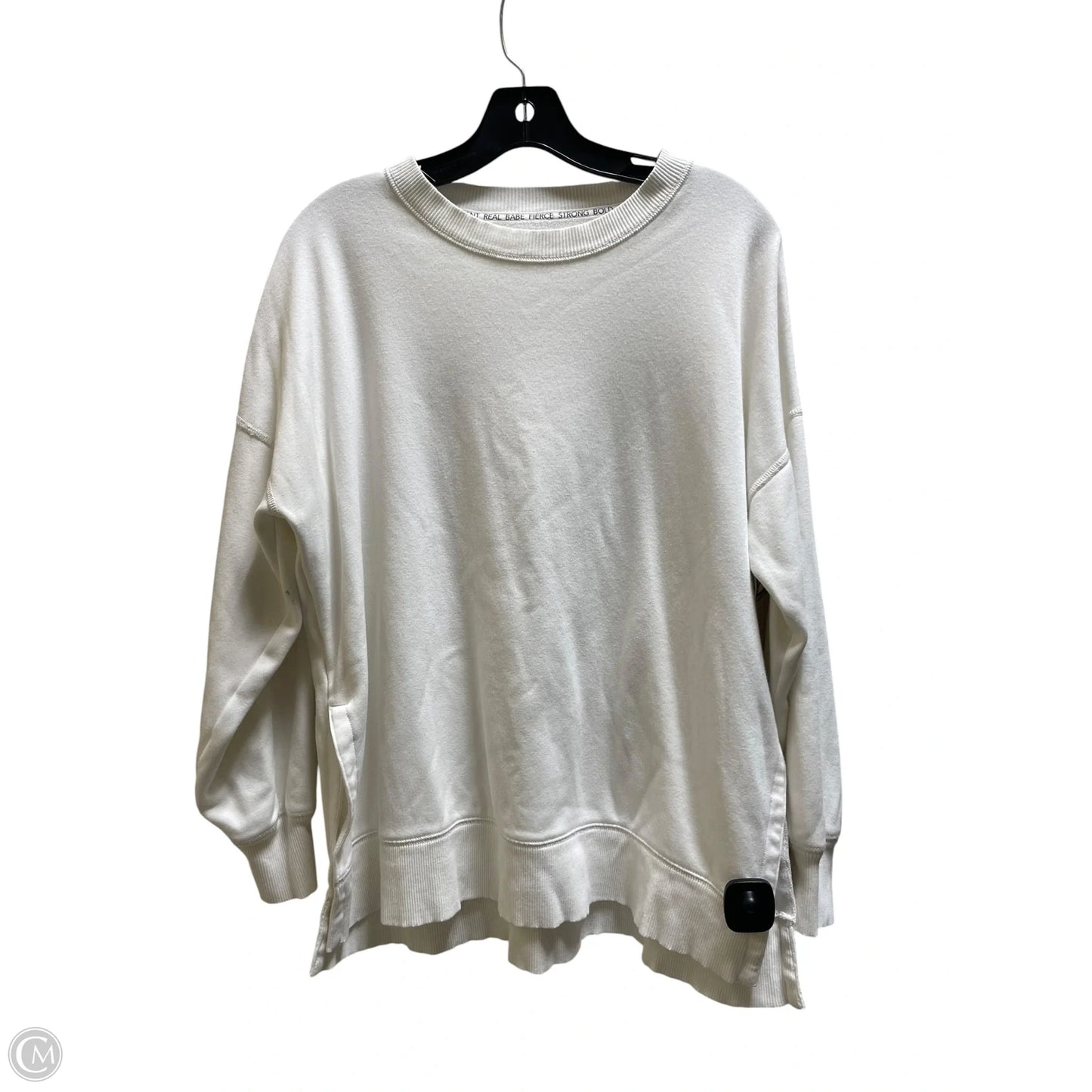 Top Long Sleeve By Aerie In White, Size: M